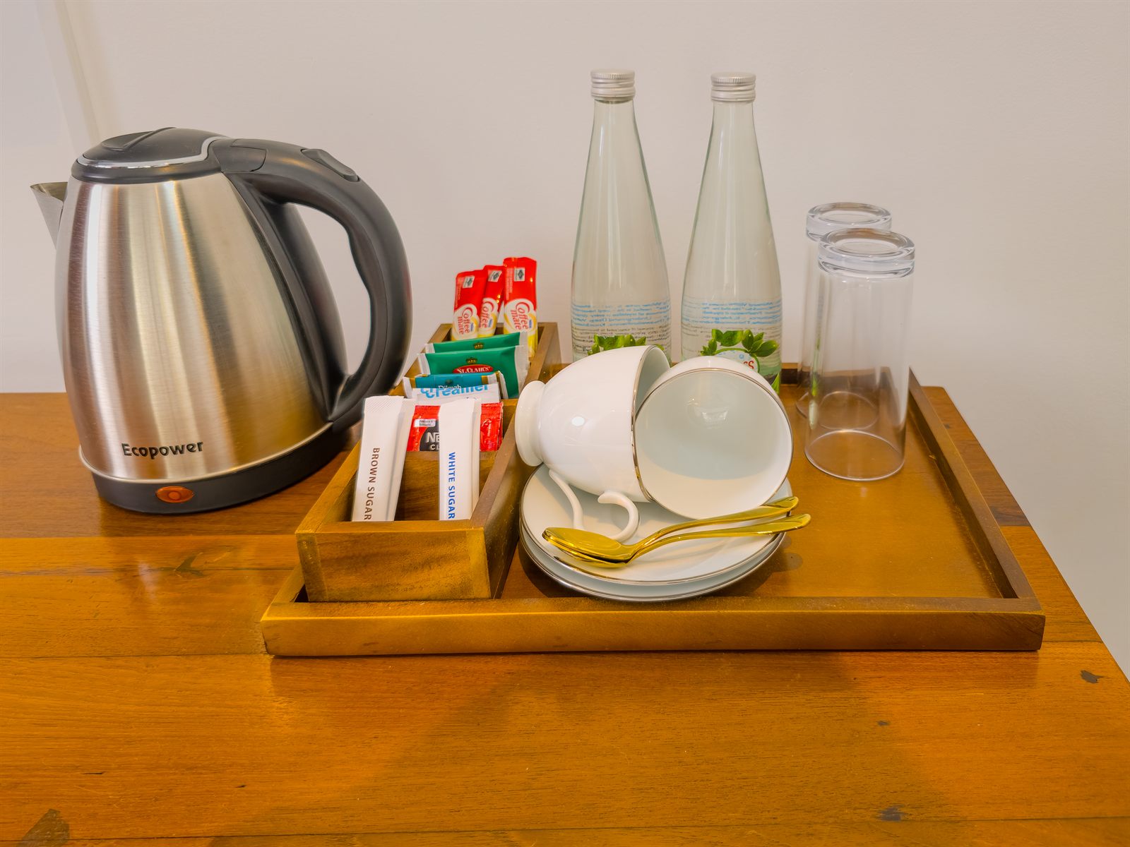 Tea and coffee amenities in the Deluxe Room