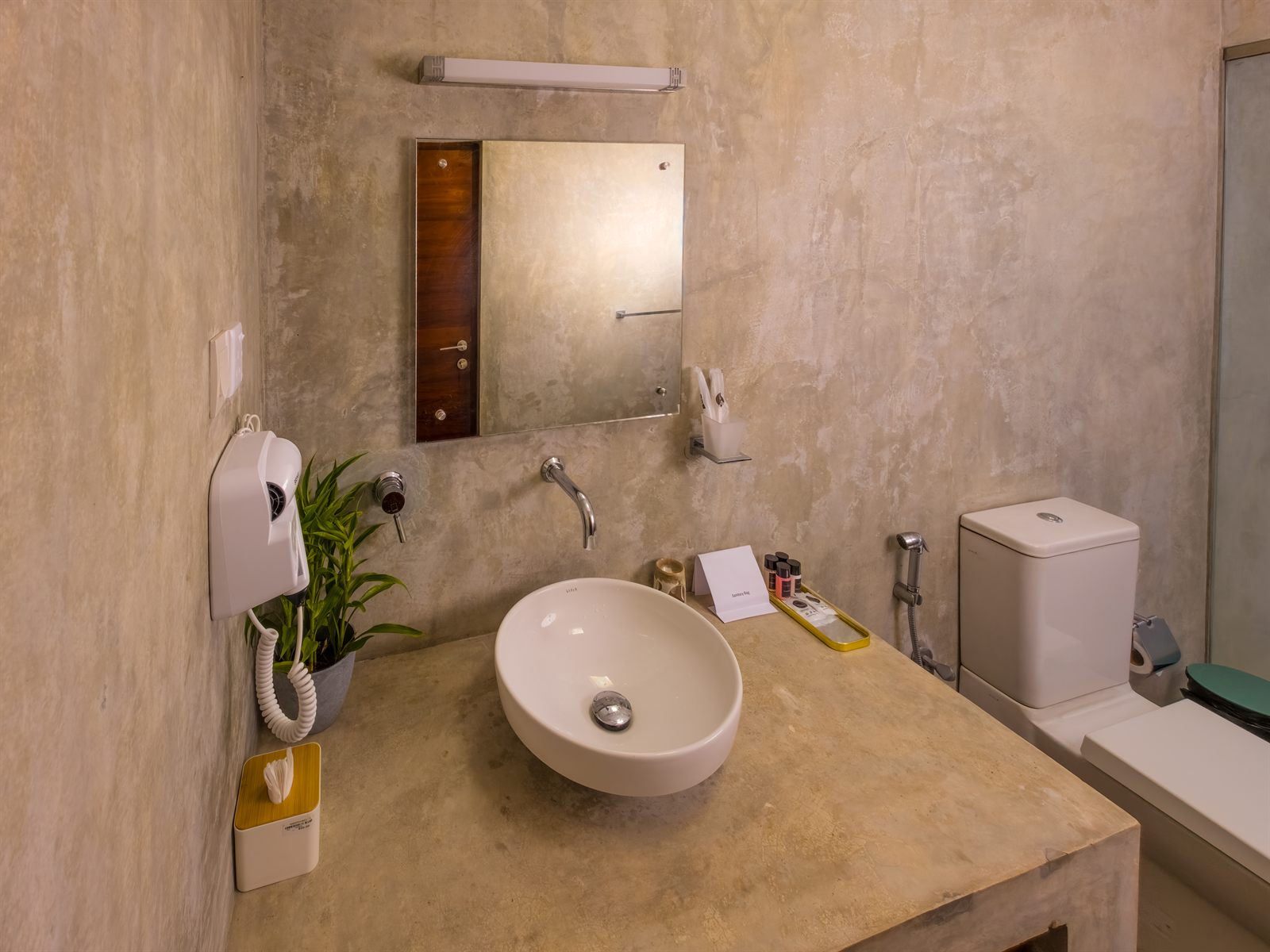 Superior Room bathroom vanity and mirror